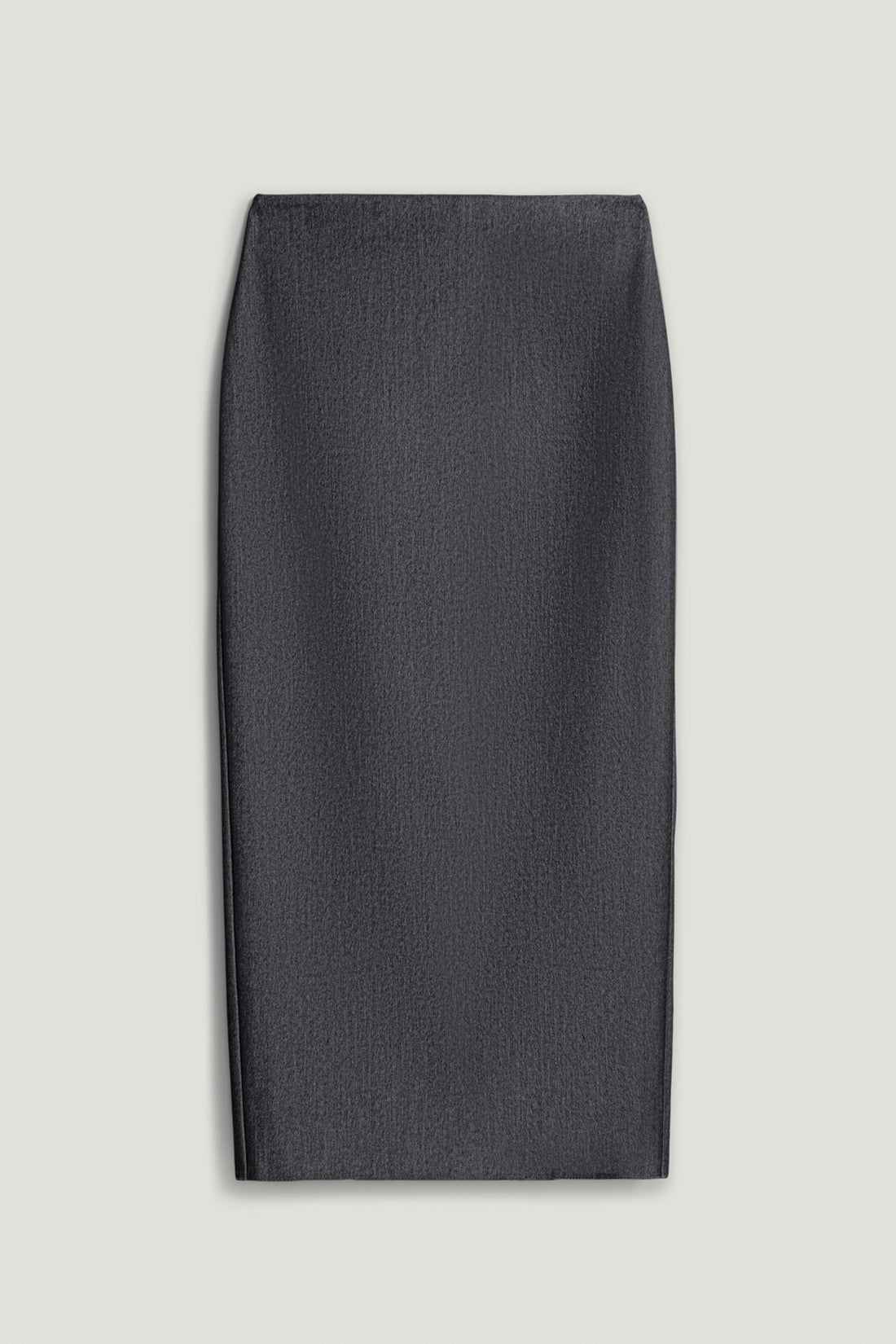 Back Slit Tailored Maxi Skirt