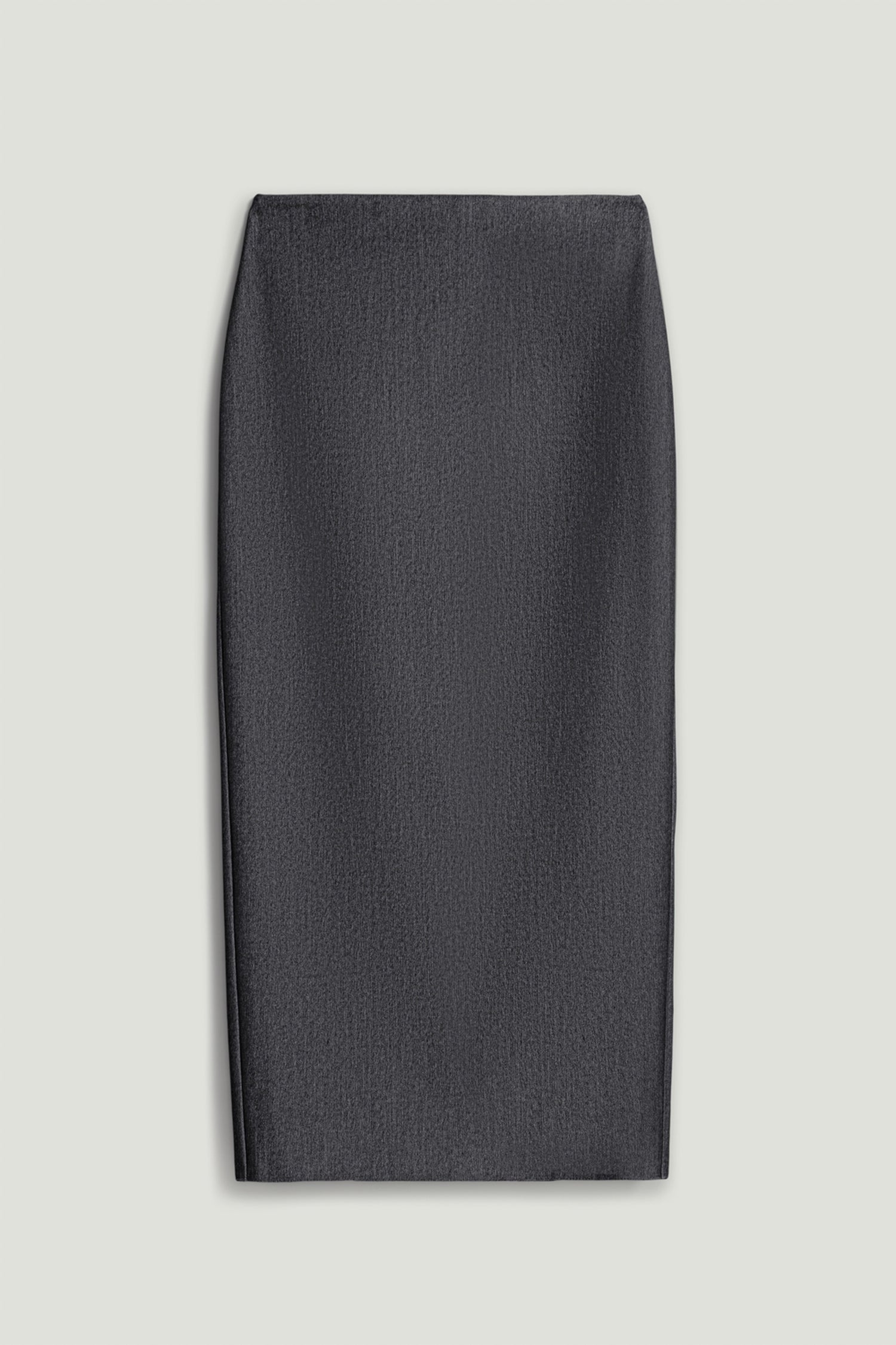 Back Slit Tailored Maxi Skirt