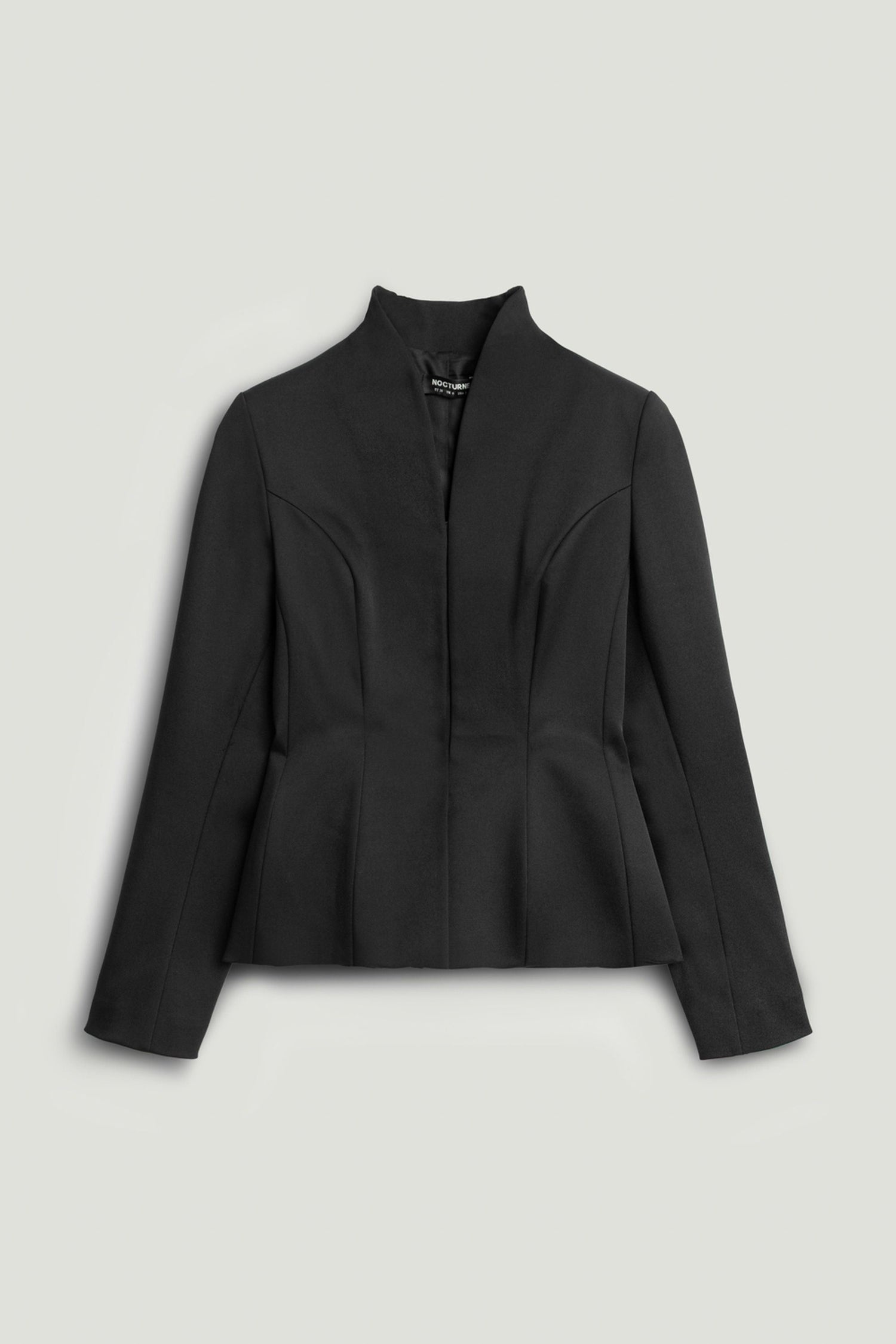 Black Structured Blazer Jacket