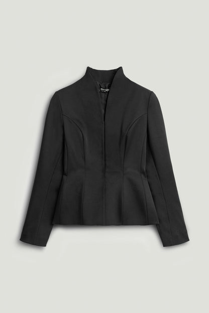 Black Structured Blazer Jacket