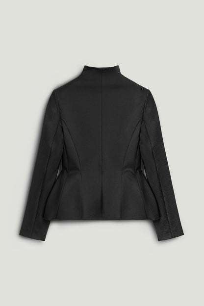 Black Structured Blazer Jacket