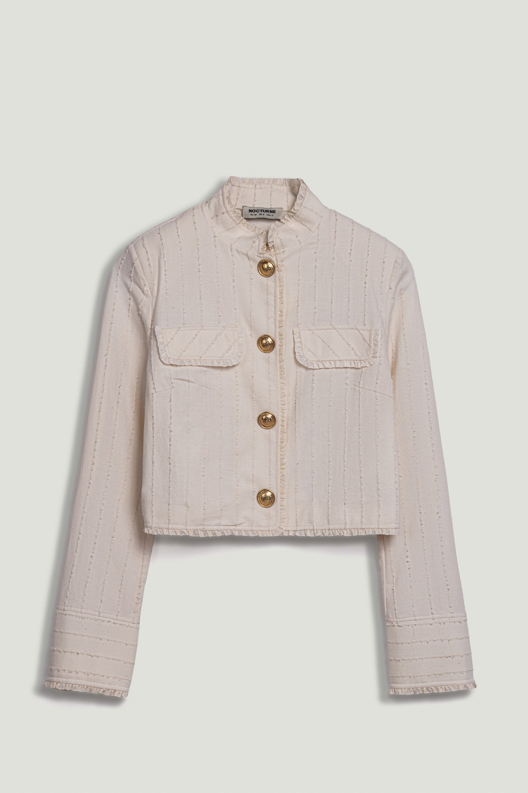 Gold-Embellished Utility Jacket