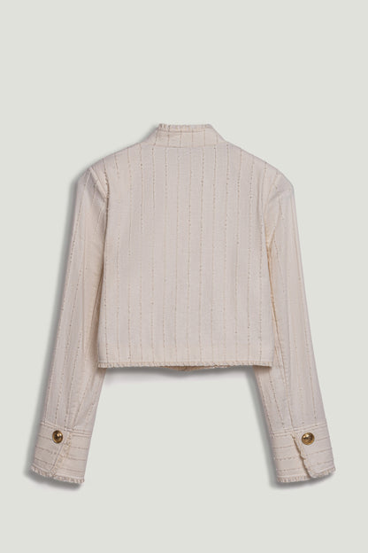 Gold-Embellished Utility Jacket