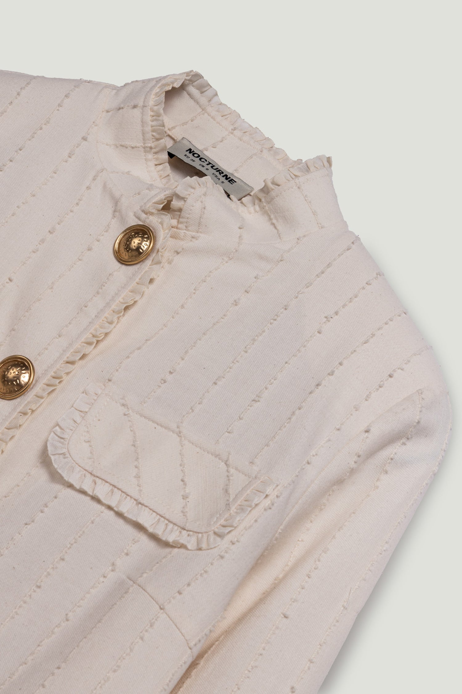 Gold-Embellished Utility Jacket