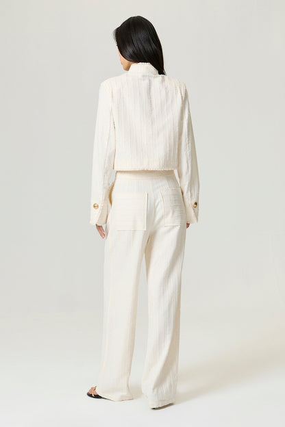 Gold-Embellished Utility Jacket