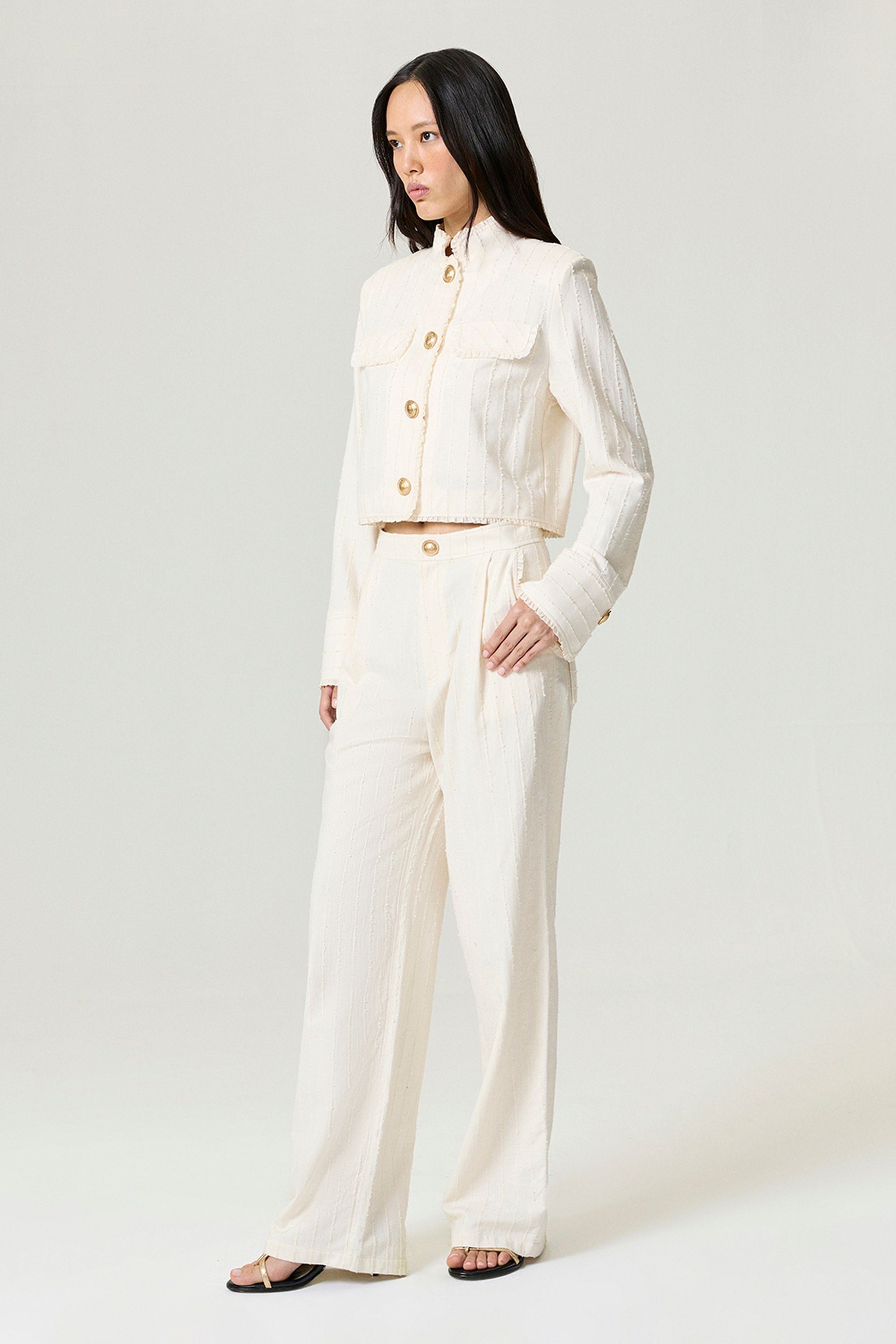 Ruffle Trim Detailed Pants