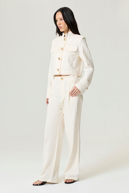 Ruffle Trim Detailed Pants