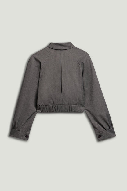 Waistband Detail Bomber Jacket