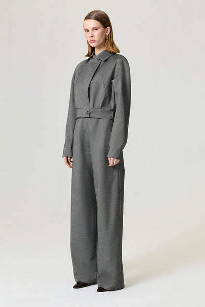 Waistband Detail Bomber Jacket