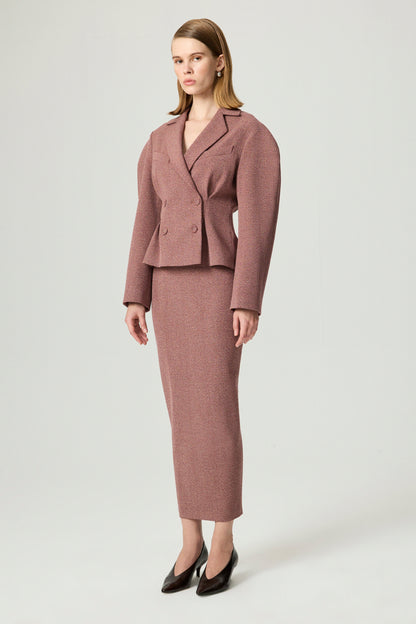 Double-Breasted Tailored Blazer