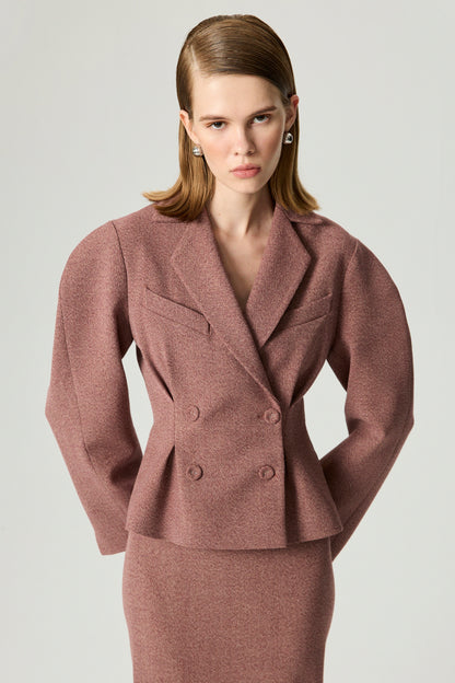 Double-Breasted Tailored Blazer