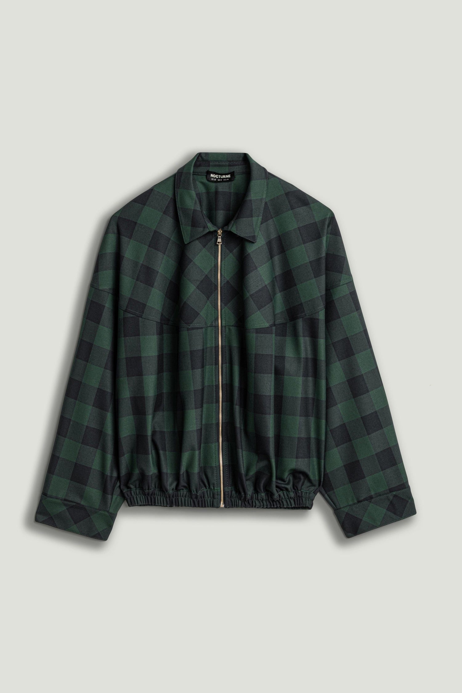 Checked Zip-Front Jacket