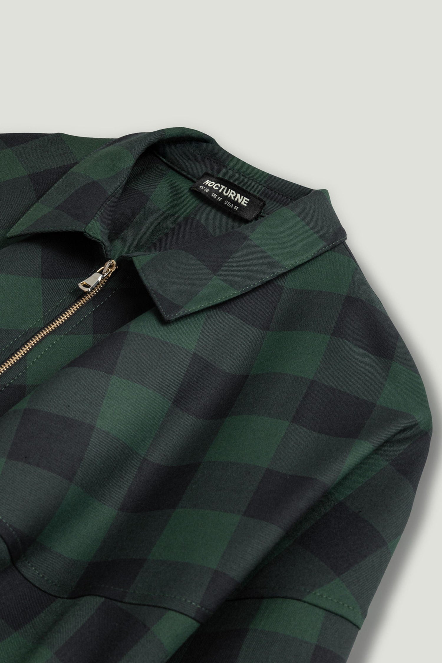 Checked Zip-Front Jacket