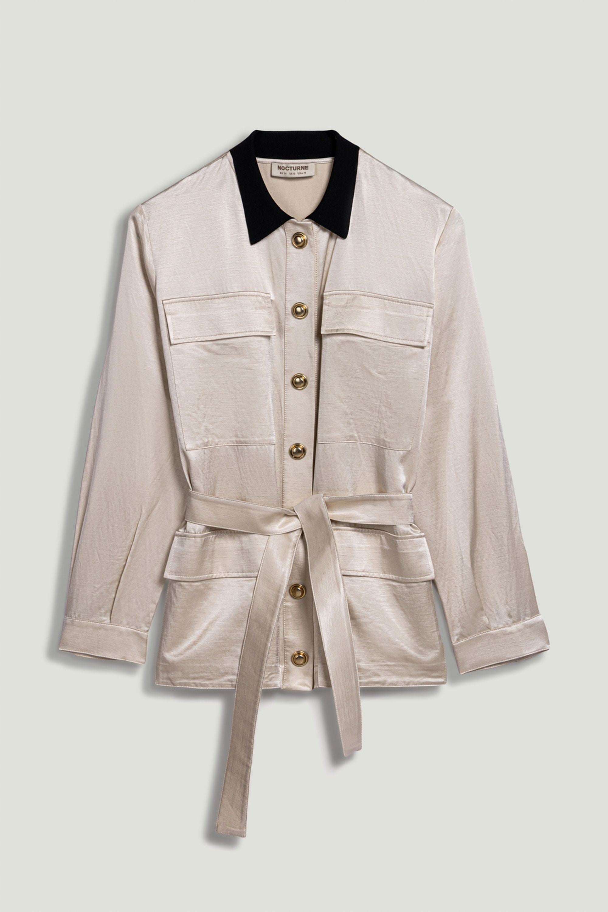 Gold Button Detailed Jacket