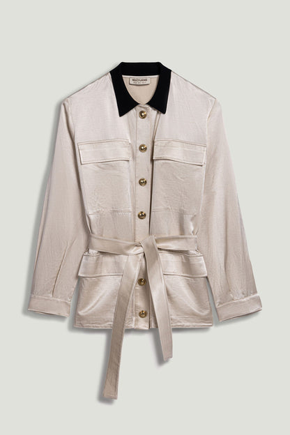 Gold Button Detailed Jacket