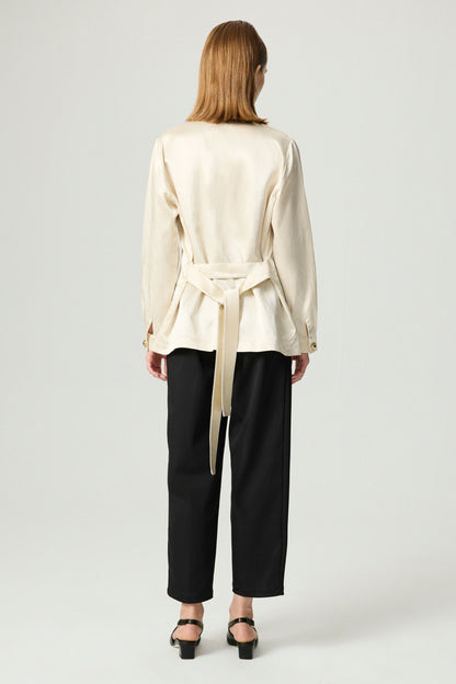 Gold Button Detailed Jacket