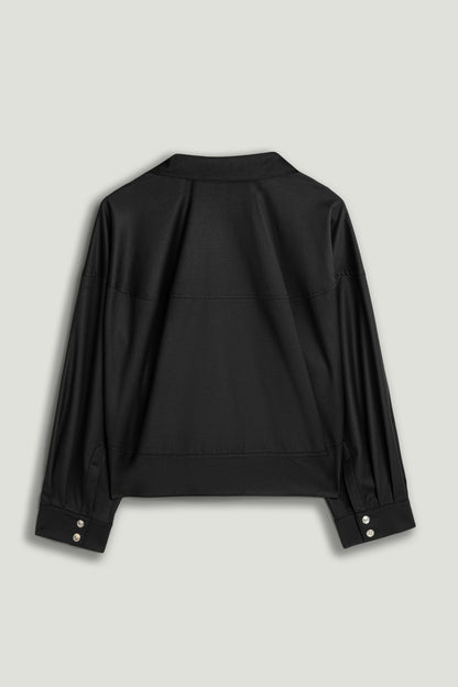 Black Draped Jacket