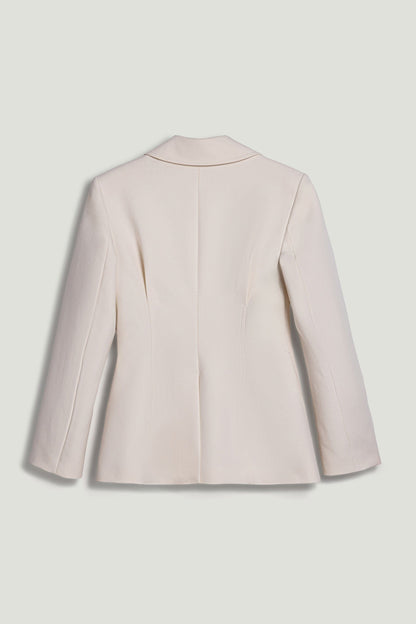 Gold Accent Padded Shoulder Jacket