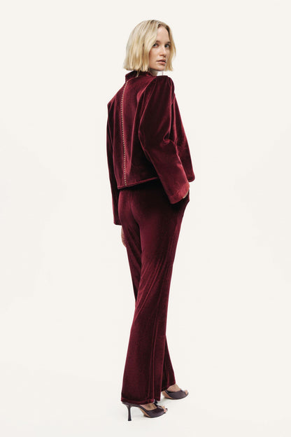 Velvet Cropped Jacket