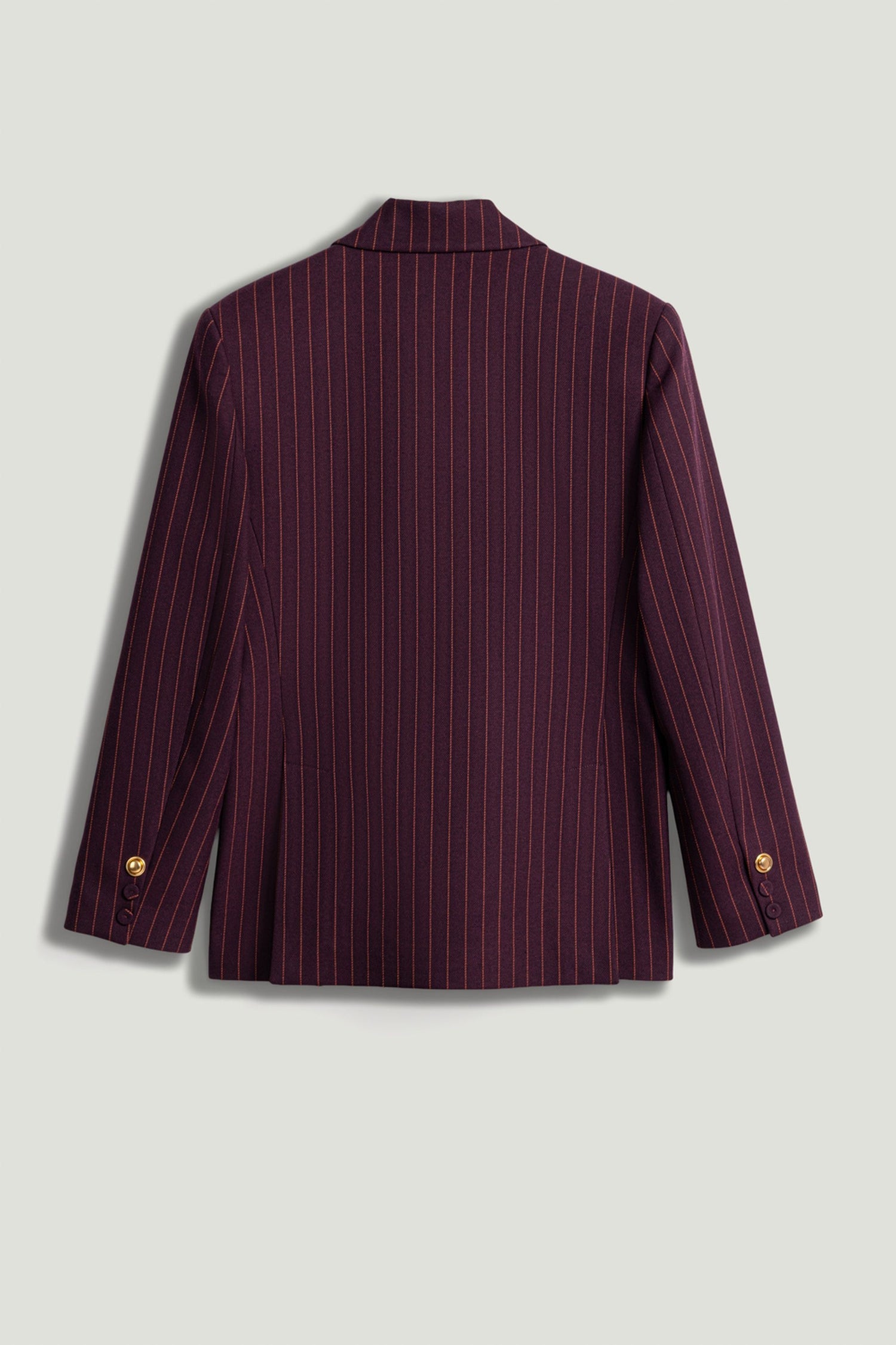 Pinstripe Double-Breasted Blazer