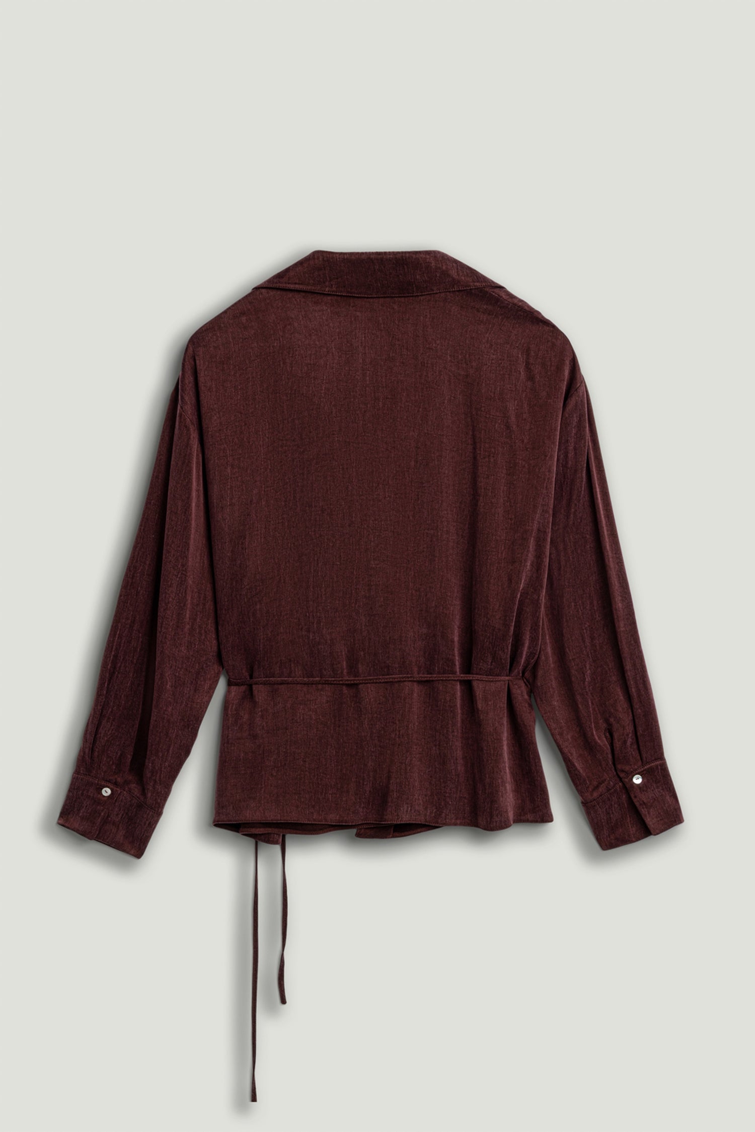 Logo Buckle Wrap Blouse