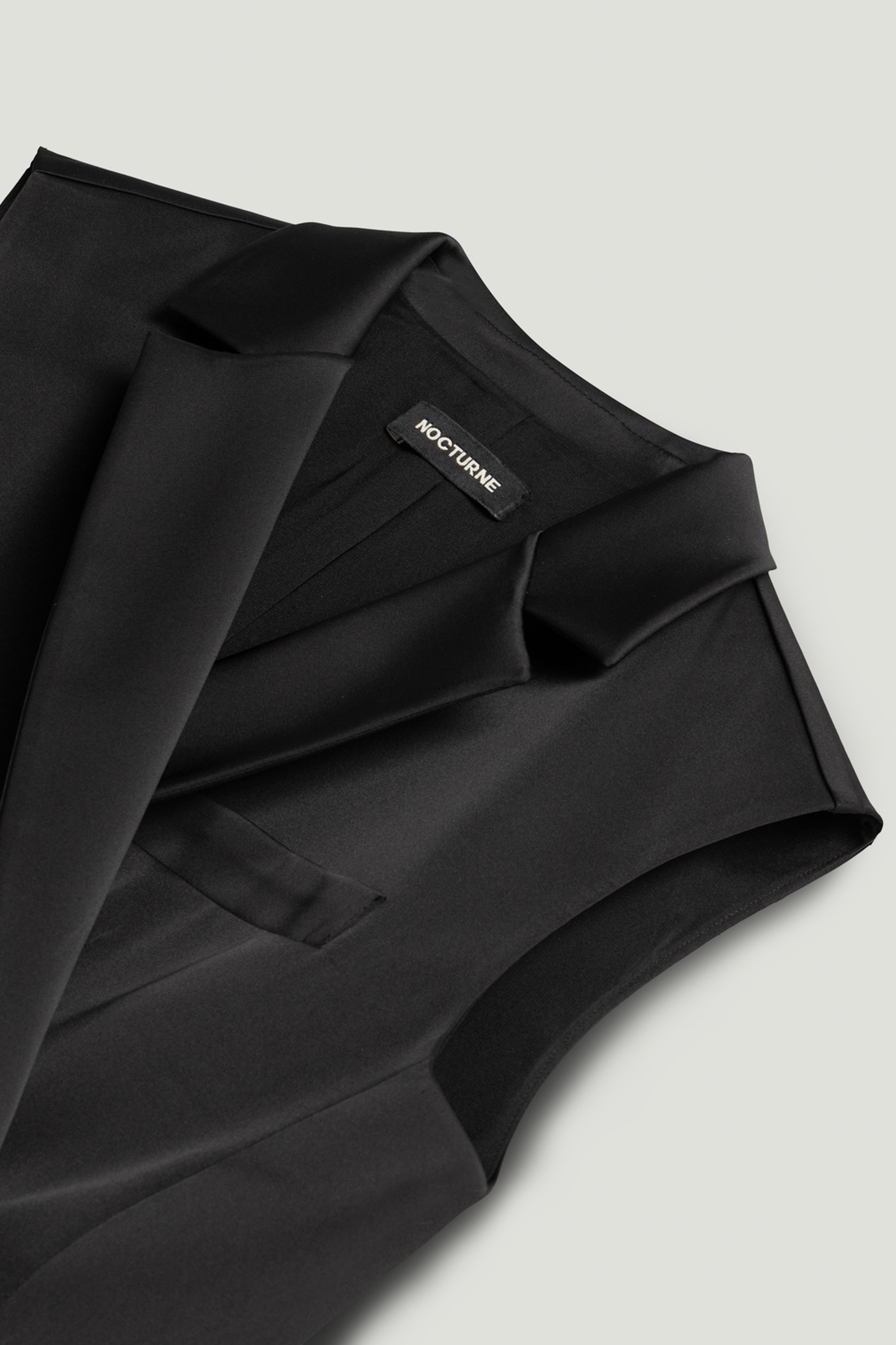 Asymmetric Buttoned Longline Vest