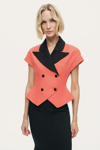 Short Sleeve Tailored Vest