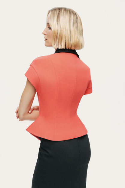 Short Sleeve Tailored Vest