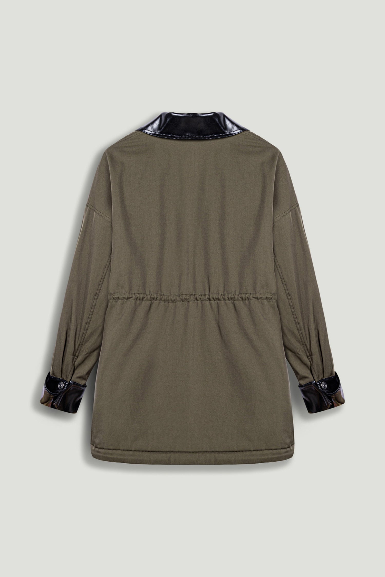 Contrast Collar Utility Jacket