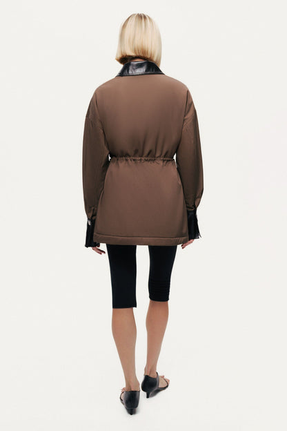 Contrast Collar Utility Jacket