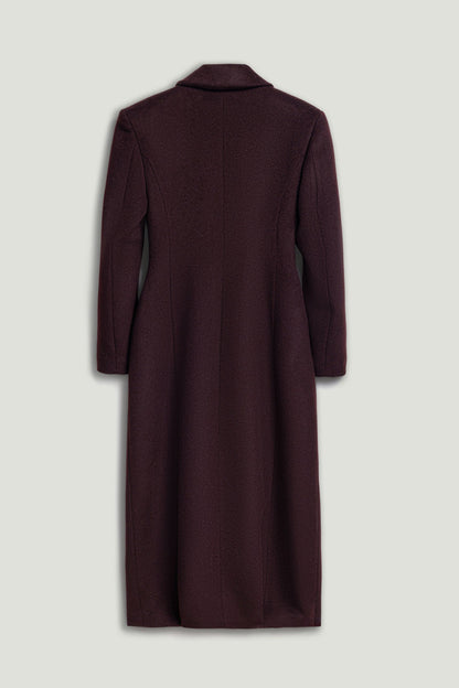 Tailored Double-Breasted Maxi Coat