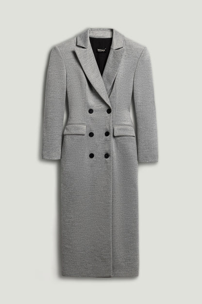 Structured Double-Breasted Maxi Coat
