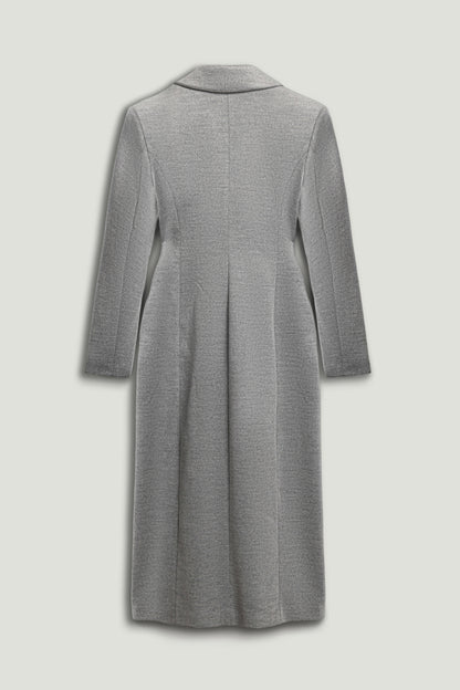 Structured Double-Breasted Maxi Coat