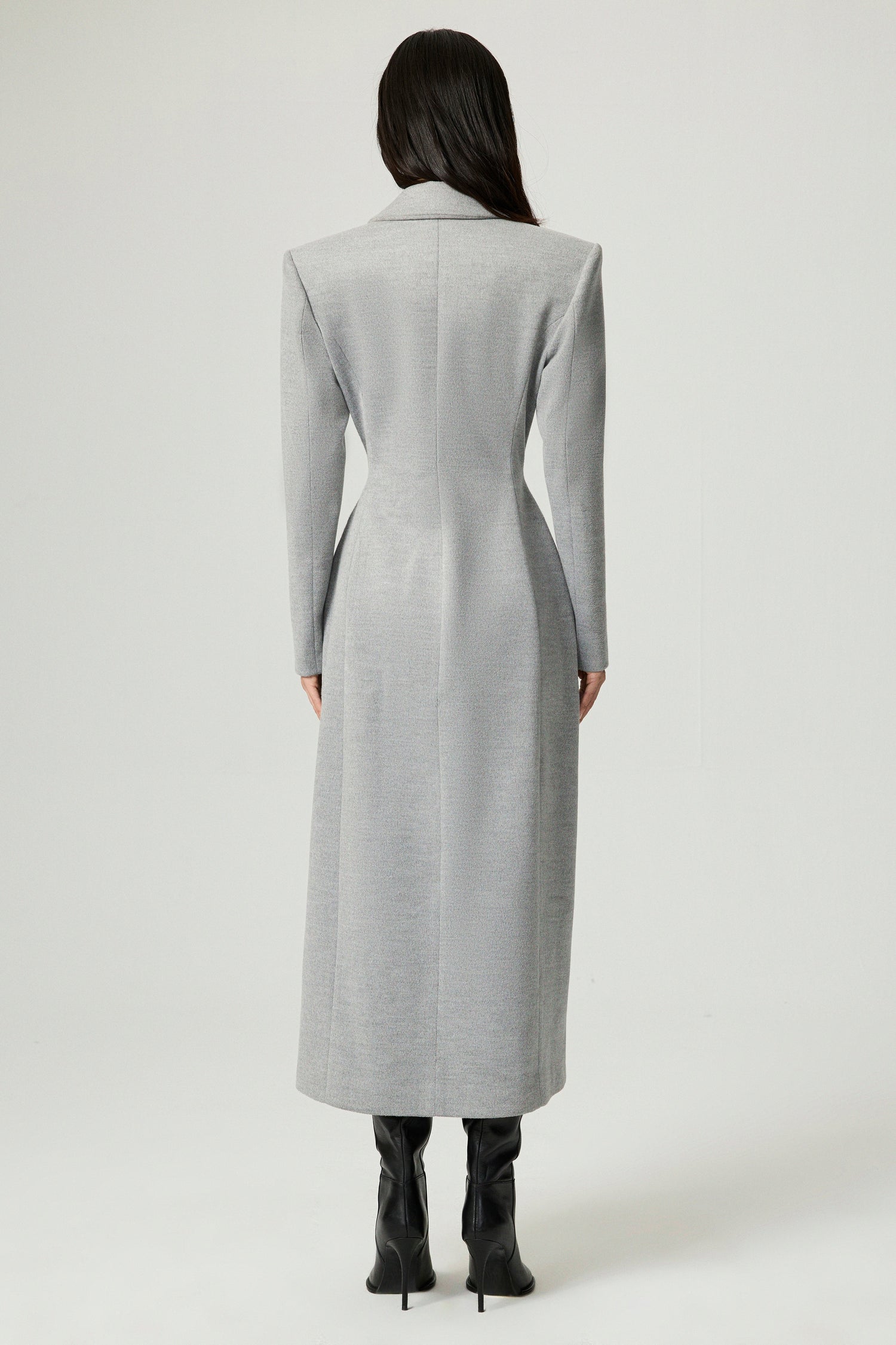 Structured Double-Breasted Maxi Coat