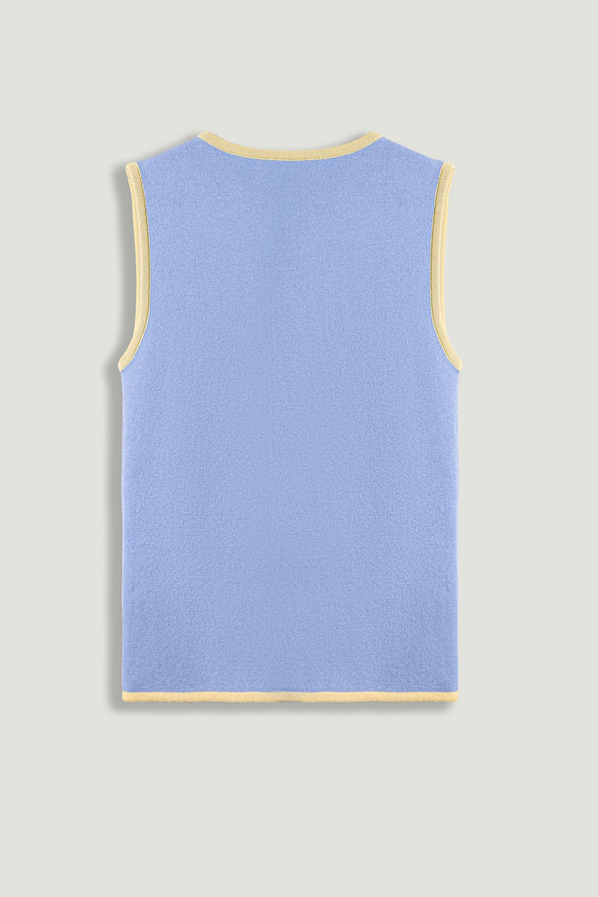 Button-Embellished Knit Top