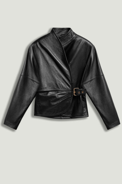 Leather Wrap Jacket