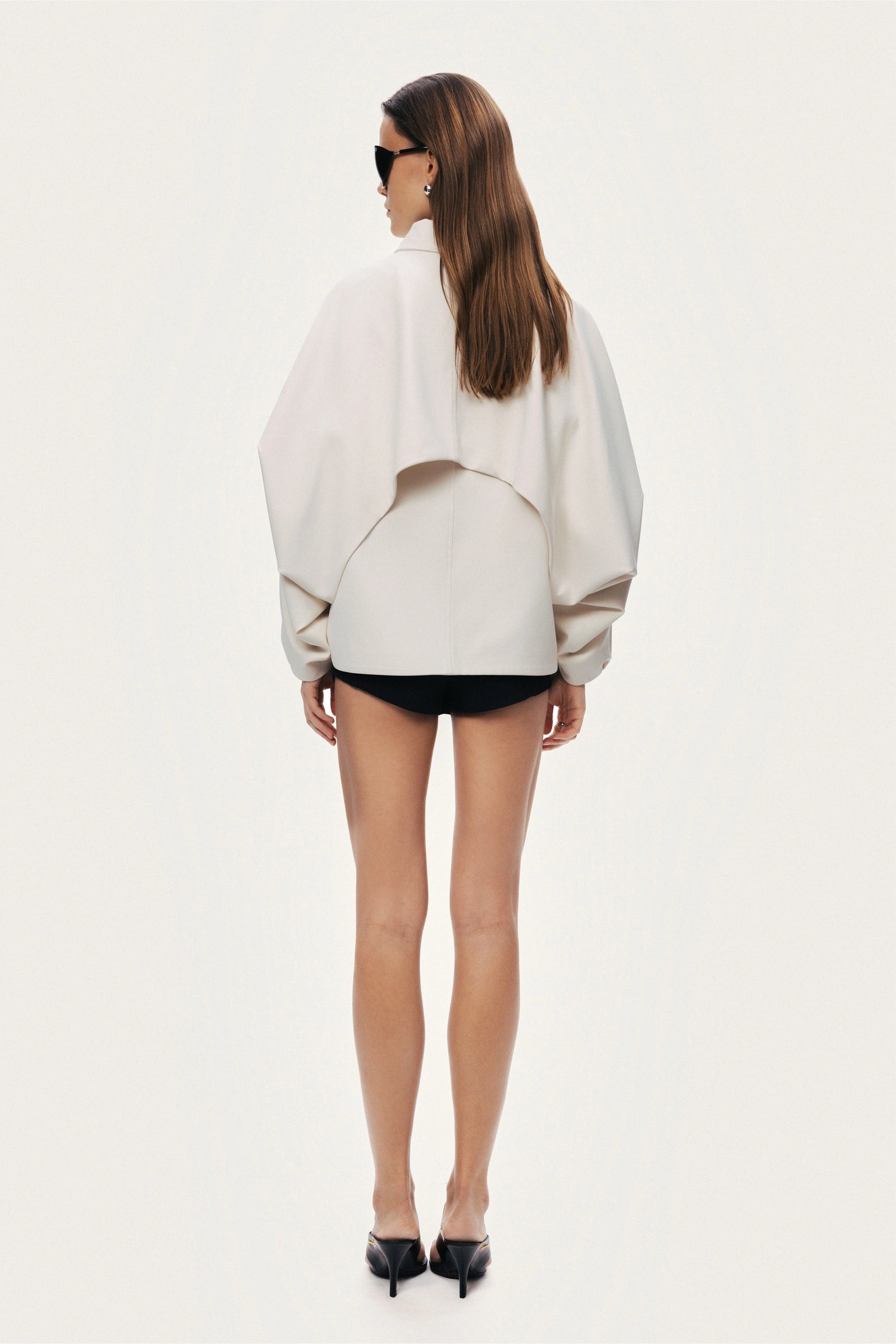 Cropped Batwing Jacket