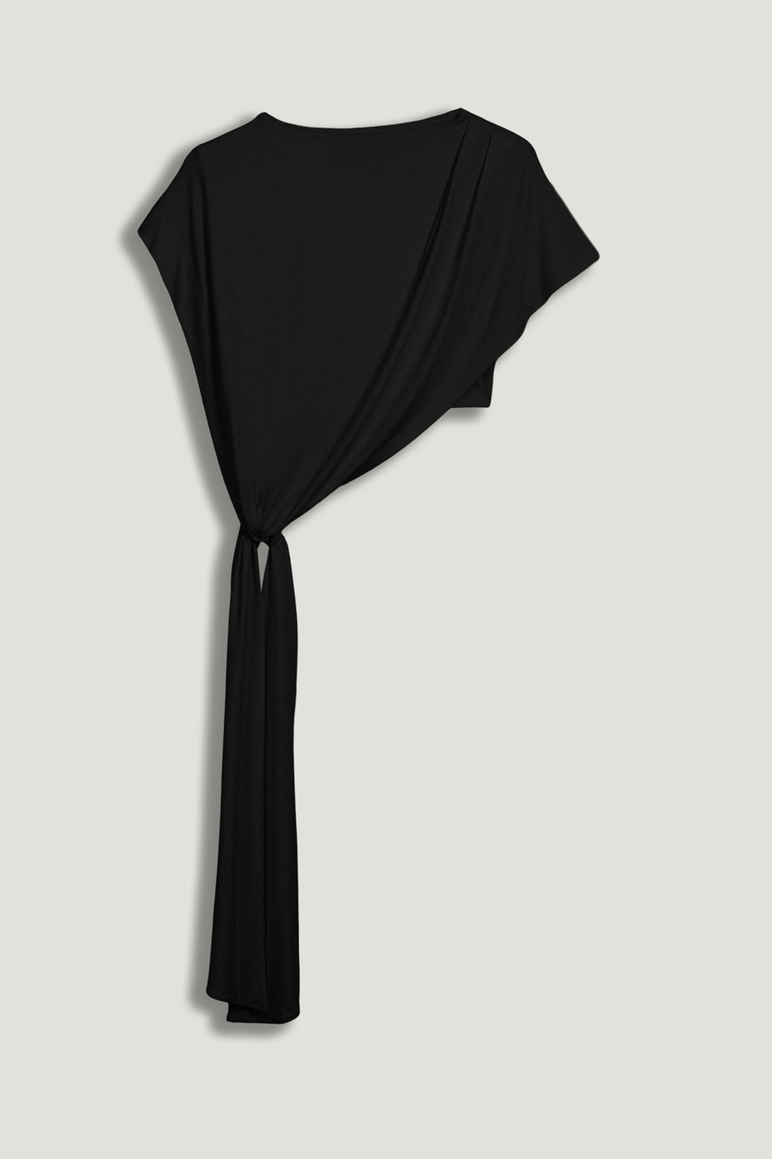 Asymmetric Tie-Detail Blouse