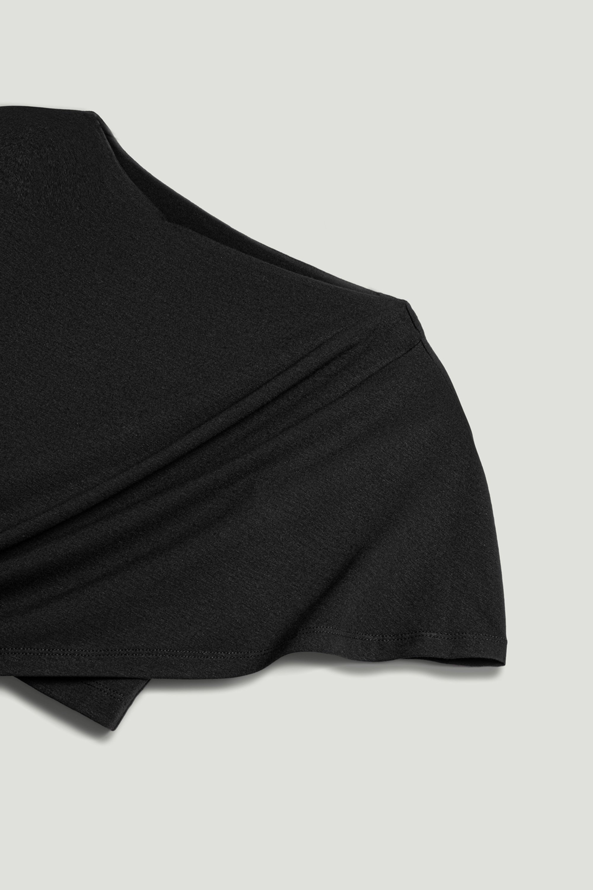 Asymmetric Tie-Detail Blouse