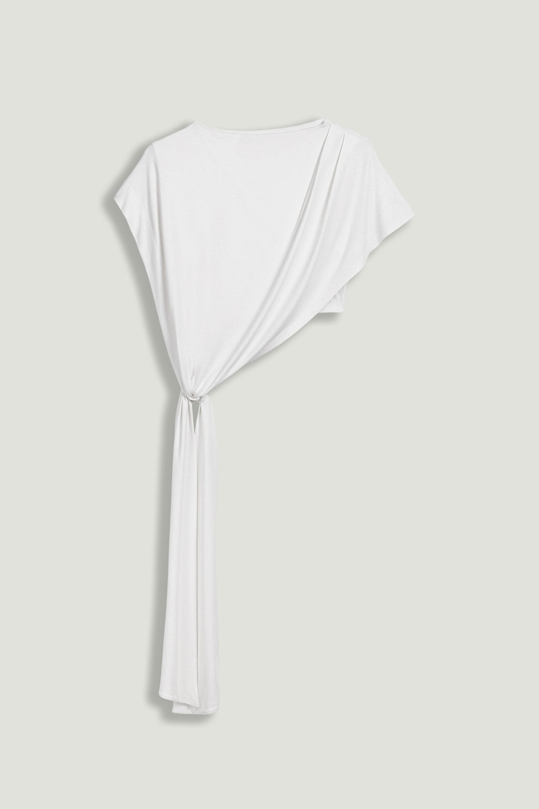 Asymmetric Tie-Front Crop Top
