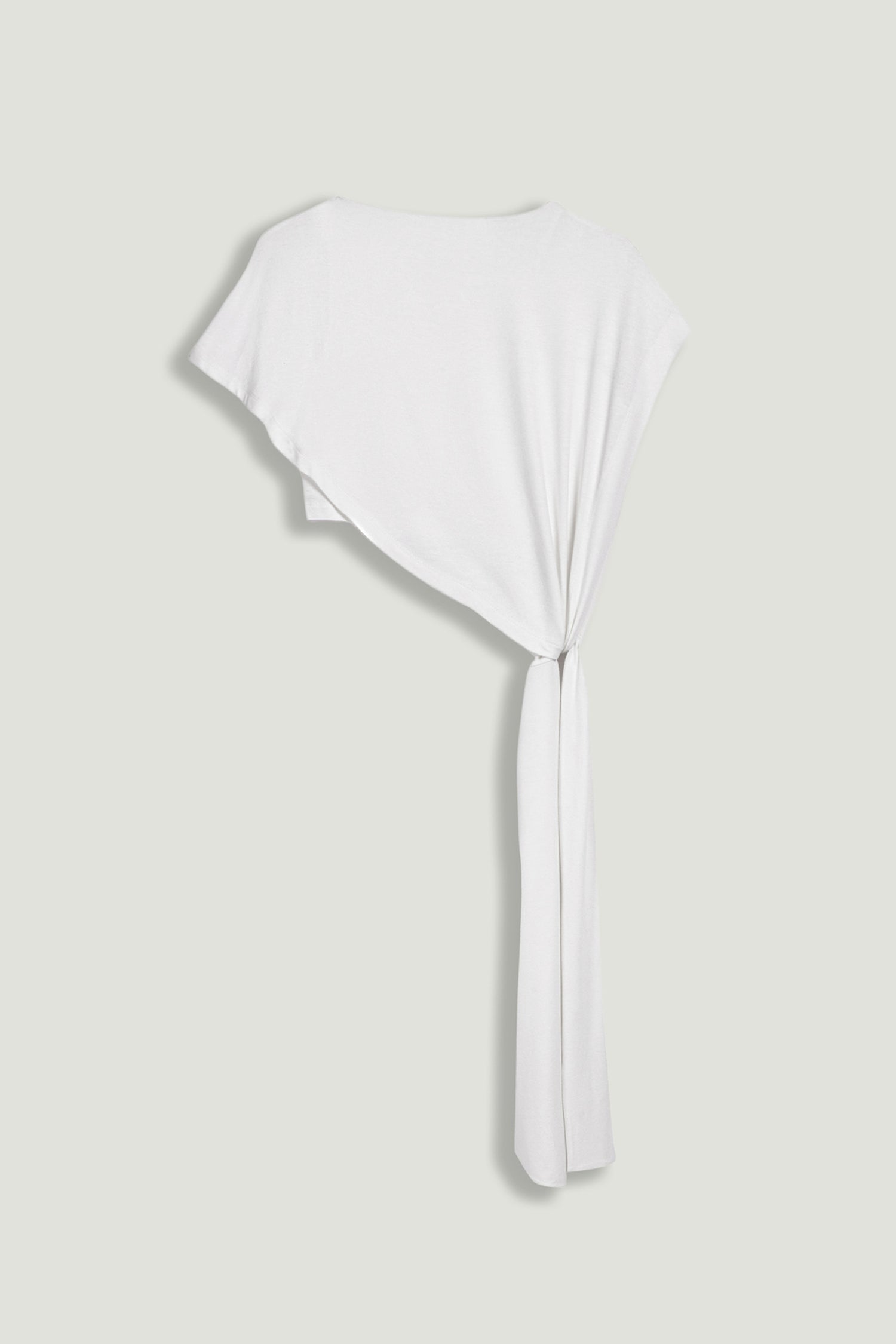 Asymmetric Tie-Front Crop Top