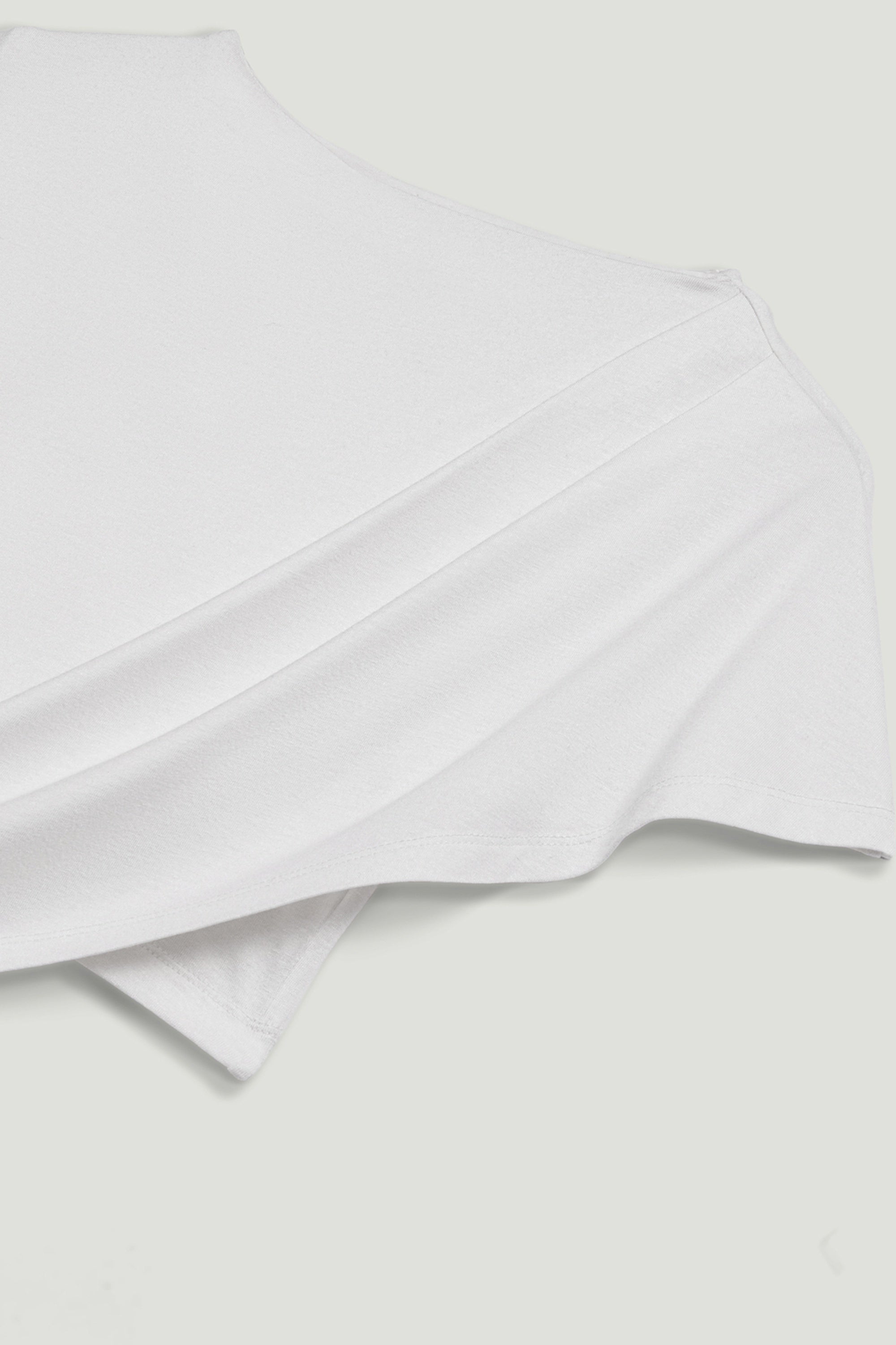 Asymmetric Tie-Front Crop Top