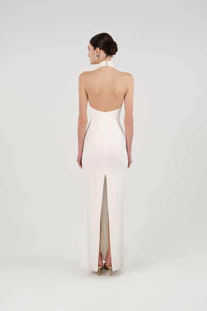 Cut-Out Detail Embellished Maxi Dress