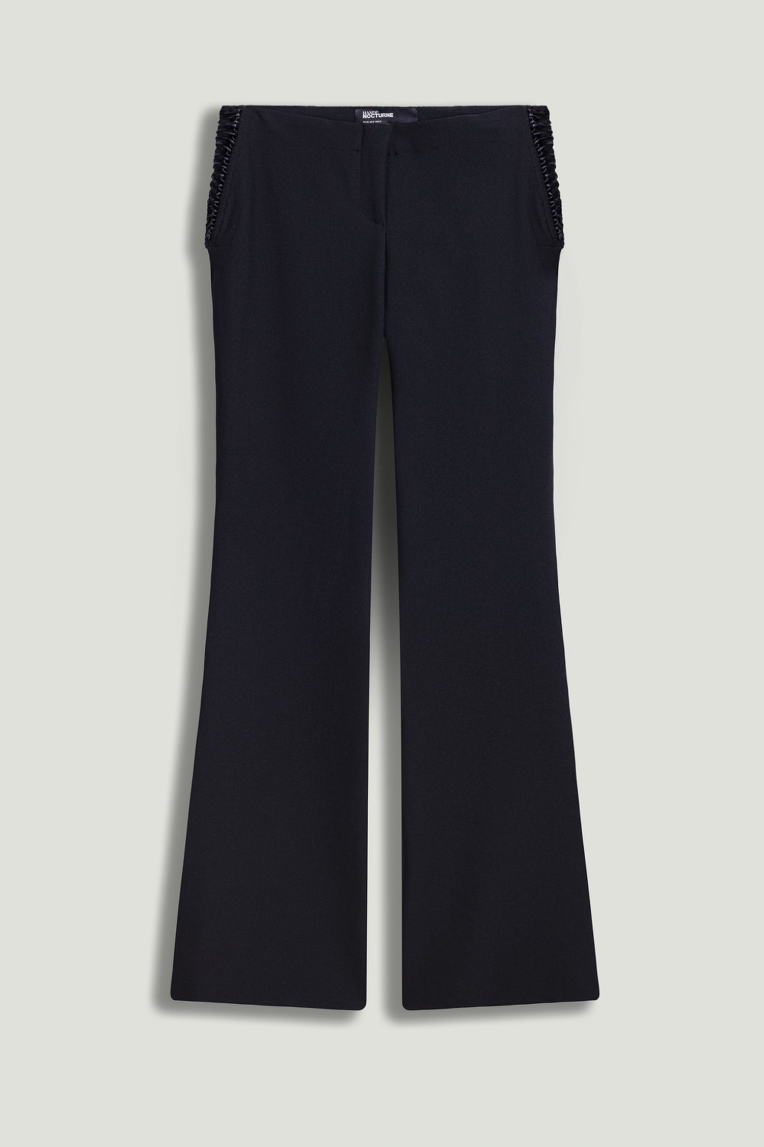 Side-Tie Low-Rise Slim Fit Trousers Side-Tie Low-Rise Slim Fit Trousers