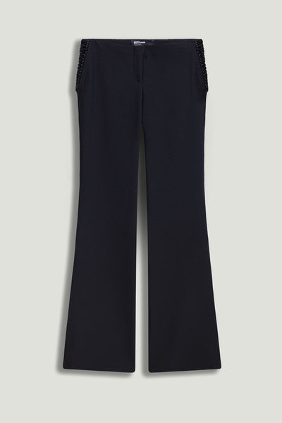 roughlow sizeless Pants サイズ2 Side-Tie Low-Rise Slim Fit Trousers – Nocturne