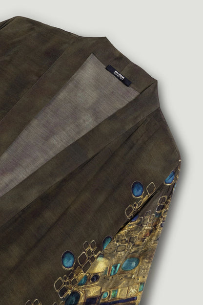 Printed Long Kimono
