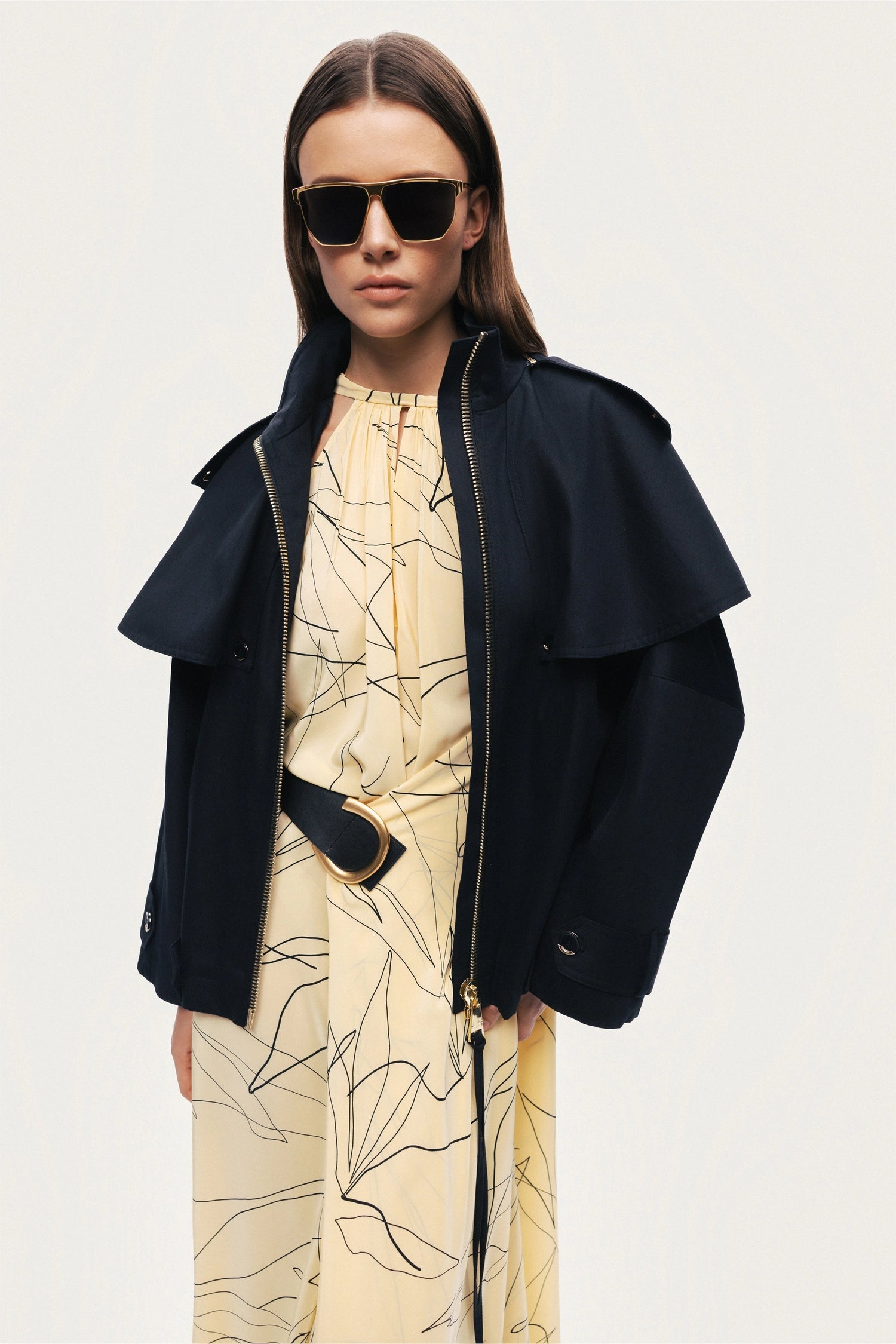 Hooded Short Trench Jacket