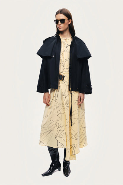 Hooded Short Trench Jacket