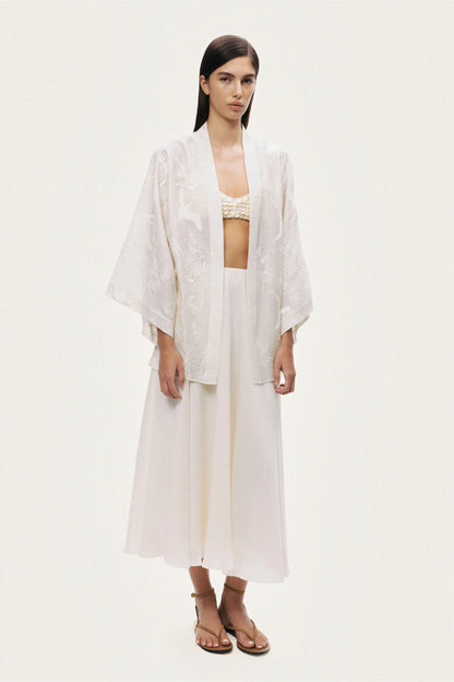 Textured Jacquard Kimono