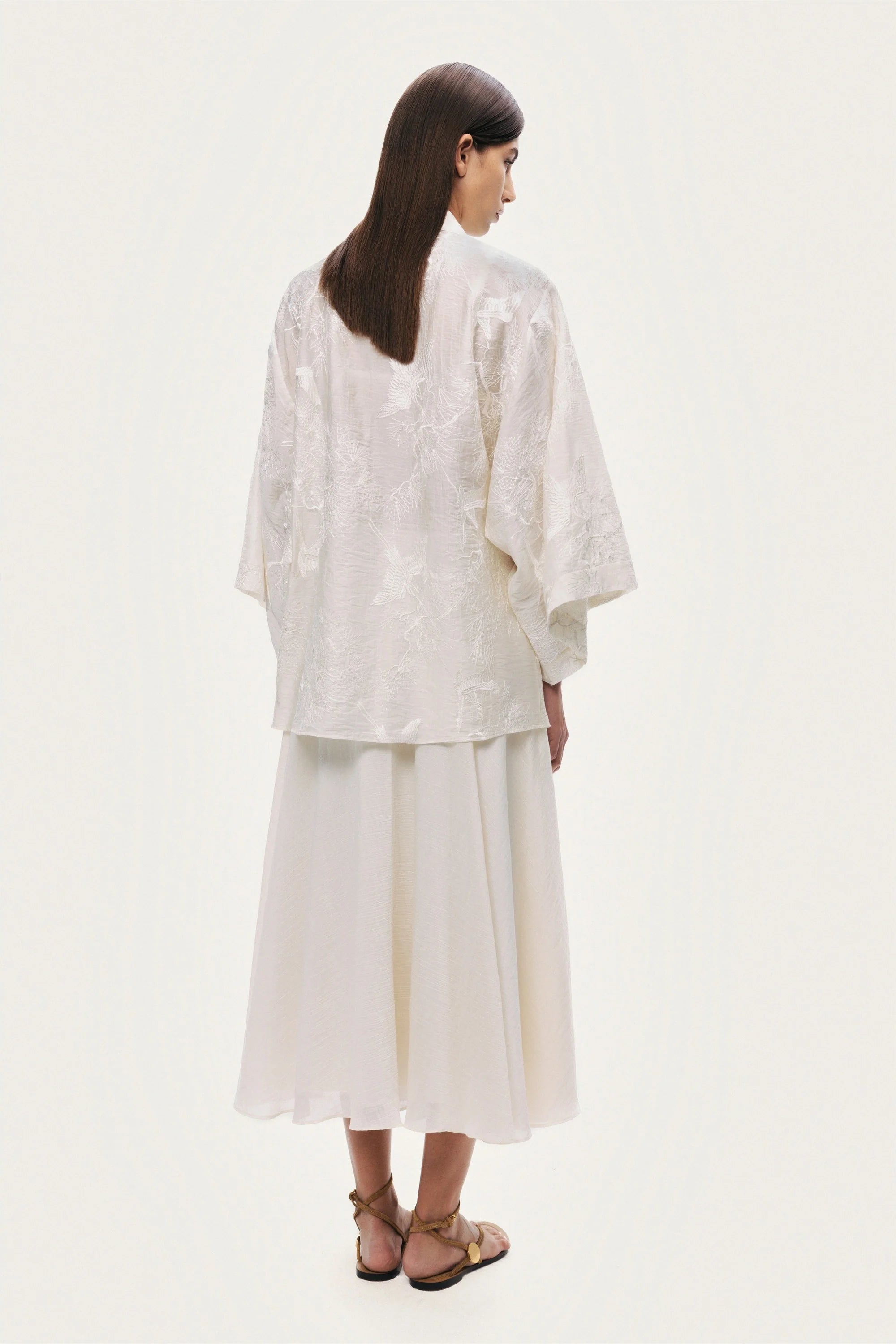 Textured Jacquard Kimono